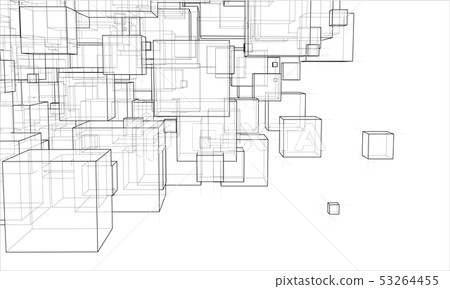Vector abstract boxes background 53264455