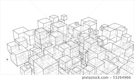 Vector abstract boxes background 53264966