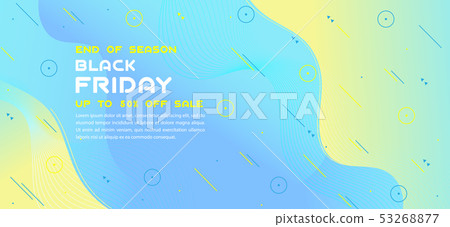 Black Friday sale inscription design template. 53268877