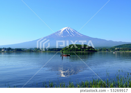 從河口湖大石公園的富士山景觀 53269917