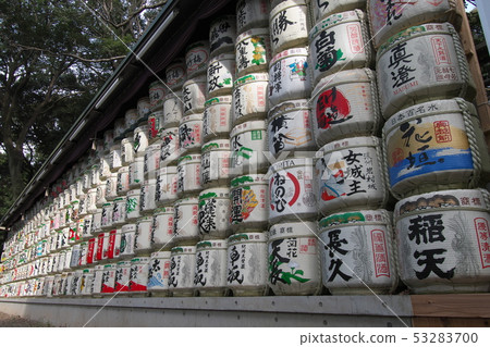 Meiji Jingu Shrine Sake barrel dedication Meiji Jingu Shrine Sake barrel dedication 53283700