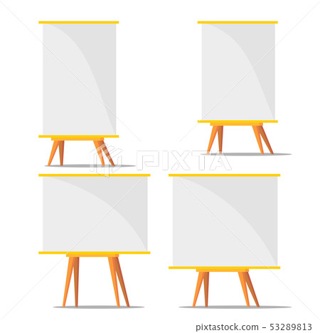 Business Blank Training Paperboard Set Vector Business Blank Training Paperboard Set Vector 53289813