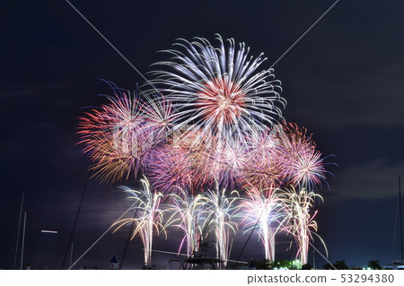 Ryukyu fireworks display 53294380