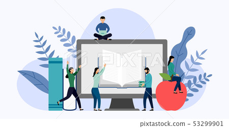 E-learning or online education concept E-learning or online education concept 53299901