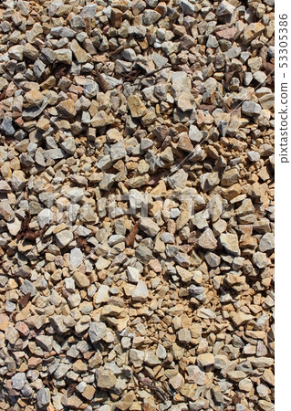 Broken stone ballast background Broken stone ballast background 53305386