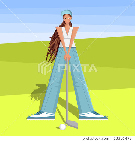 Female golfer 53305473