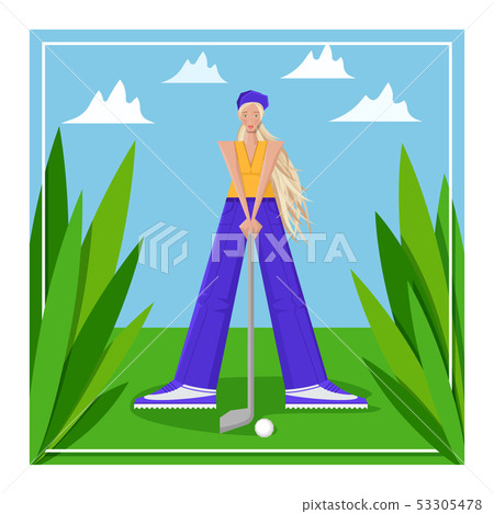 Female golfer Female golfer 53305478