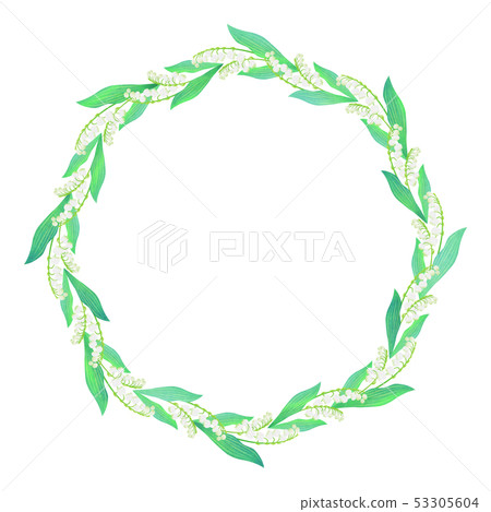 Lily of the valley _ wreath 53305604