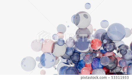 Abstract background with 3d spheres Abstract background with 3d spheres 53311933