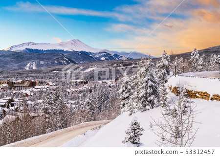 Breckenridge, Colorado, USA town skyline Breckenridge, Colorado, USA town skyline 53312457