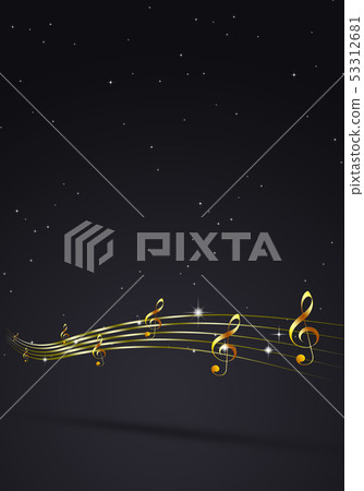 Golden Music Notes Golden Music Notes 53312681