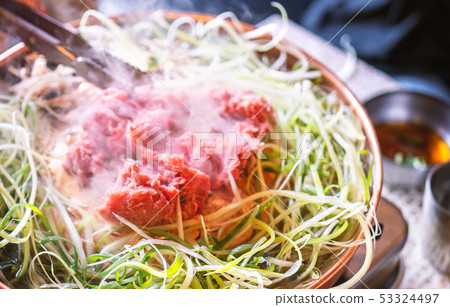 Korean Food Cuisine Smoked Meat Copper Bread Meat 嶐廳 불고기 bulgogi beaf Korean barbecue Yakiniku 53324497