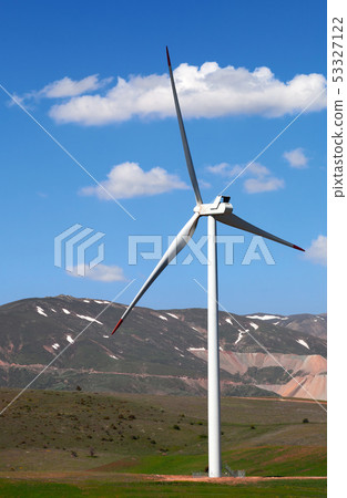 Wind turbine at nice spring day 53327122