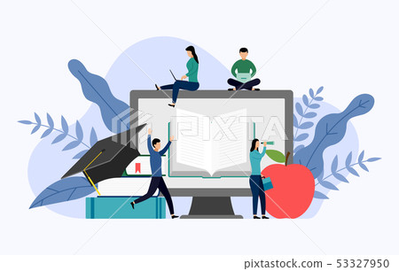 Graduation cap with gray computer 53327950