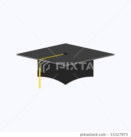 Graduation cap flat style isolated Graduation cap flat style isolated 53327973