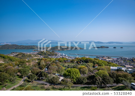 日本的Aegean牛窗Maejima Shozushima Kuroshima Nakanokojima Tanokokojima 53328840