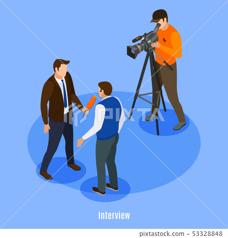 Interview Isometric Background Interview Isometric Background 53328848