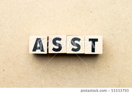 Alphabet letter block in word asst 53333793