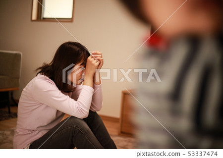 Mother troubled with child care Mother troubled with child care 53337474