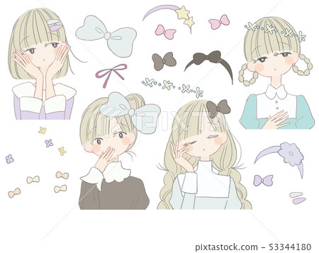 女孩插圖 女孩插圖 53344180