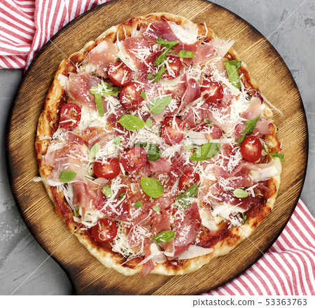 Prosciutto and Tomatoes Pizza Prosciutto and Tomatoes Pizza 53363763