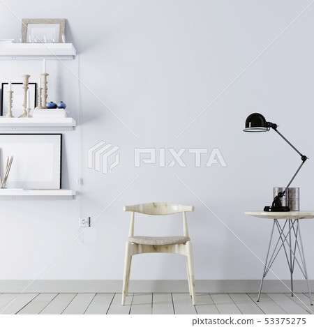 Empty wall for mockup with vintage hipster Empty wall for mockup with vintage hipster 53375275