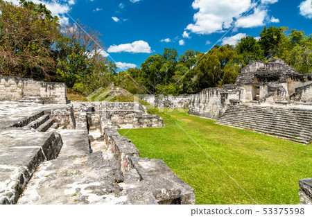 Ancient Mayan ruins at Tikal in Guatemala Ancient Mayan ruins at Tikal in Guatemala 53375598