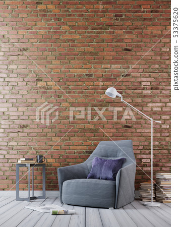 mock up brick empty wall in modern interior mock up brick empty wall in modern interior 53375620