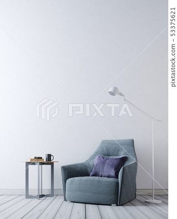 mock up empty wall in modern interior background, mock up empty wall in modern interior background, 53375621