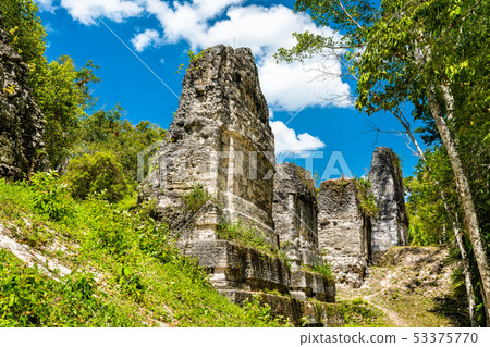 Ancient Mayan ruins at Tikal in Guatemala Ancient Mayan ruins at Tikal in Guatemala 53375770
