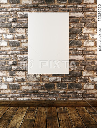 mock up poster with vintage hipster stone, masonry mock up poster with vintage hipster stone, masonry 53384910