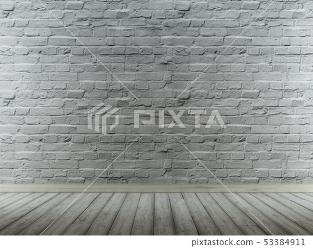 The wall of gray brick for the background. Wall 53384911