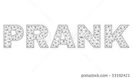 Polygonal Carcass PRANK Text Tag 53392421