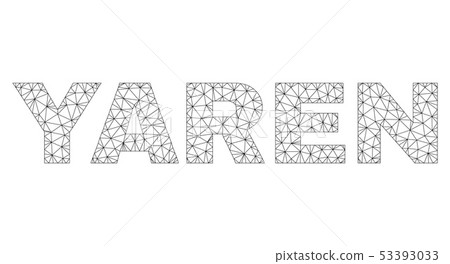 Polygonal Network YAREN Text Caption Polygonal Network YAREN Text Caption 53393033