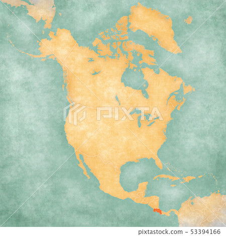 Map of North America - Costa Rica 53394166