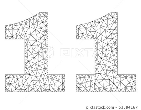 Polygonal Carcass 11 Text Label 53394167