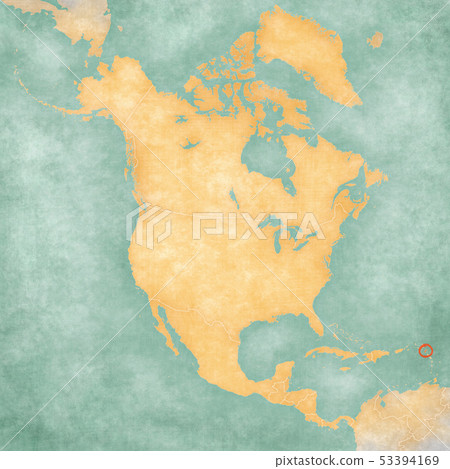 Map of North America - Guadeloupe Map of North America - Guadeloupe 53394169