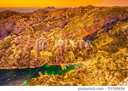 Calanque at les Calanques national park in France 53399686