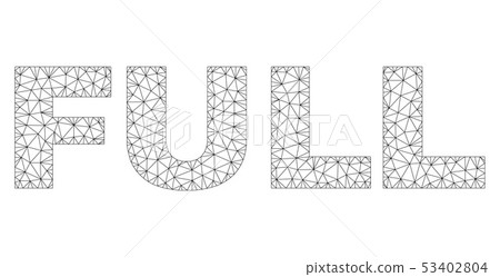 Polygonal Network FULL Text Label 53402804