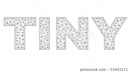 Polygonal Network TINY Text Caption 53403271