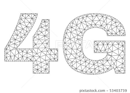 Polygonal Carcass 4G Text Tag Polygonal Carcass 4G Text Tag 53403739
