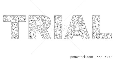 Polygonal Network TRIAL Text Caption Polygonal Network TRIAL Text Caption 53403758