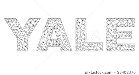 Polygonal Carcass YALE Text Tag Polygonal Carcass YALE Text Tag 53408376