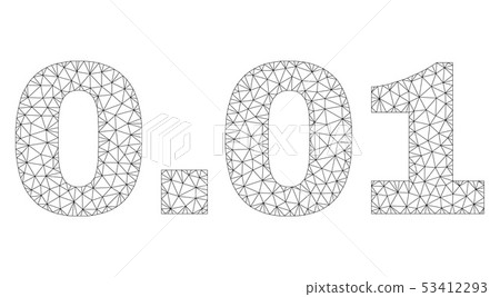 Polygonal Network 0.01 Text Caption 53412293