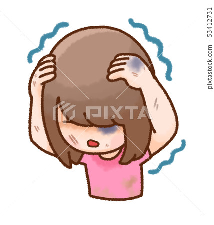 女孩插圖 53412731
