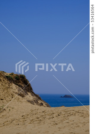 Beautiful scenery of Tottori sand dune Beautiful scenery of Tottori sand dune 53416564
