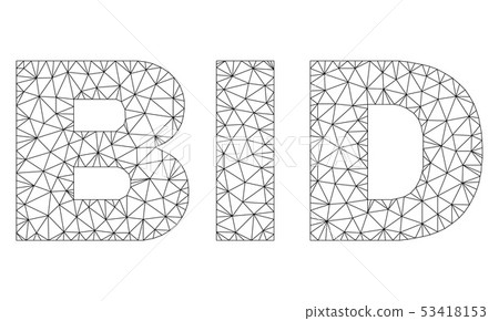 Polygonal Mesh BID Text Label Polygonal Mesh BID Text Label 53418153