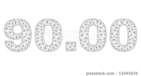 Polygonal Carcass 90.00 Text Label 53445639