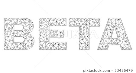 Polygonal Network BETA Text Tag - Stock Illustration [53456479] - PIXTA