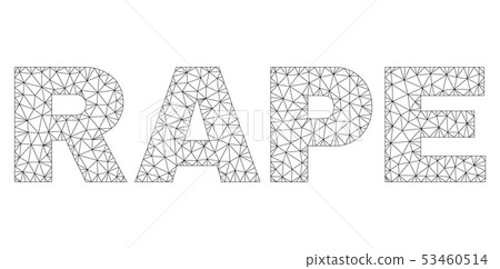 Polygonal Carcass RAPE Text Caption 53460514